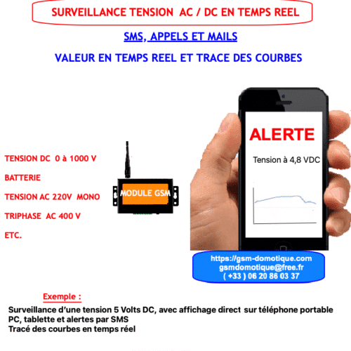 SURVEILLANCE TENSION CONTINUE par SMS