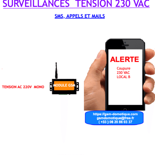 SURVEILLANCE RESEAU MONOPHASE PAR SMS